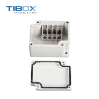 TIBOX热销一进一出带敲落孔端子户外防水接线盒