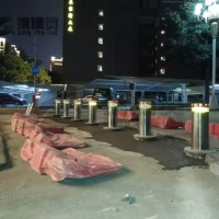 武汉遥控升降路桩 学校阻车升降路桩