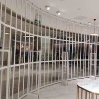 透明水晶折叠门河北任丘生产安装厂家