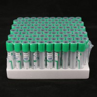 绿色管帽含肝素锂抗凝剂PET材质真空采血管_抽血管