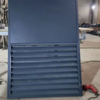 金属空调外机罩安装，工业厂房通风金属百叶窗厂家